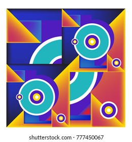 Trendy curvy geometric memphis elements colorful design. Retro 90’s style texture, pattern and elements. Modern abstract culture background design and cover template.