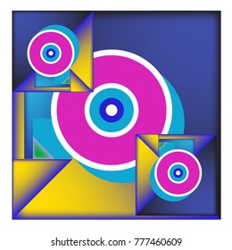 Trendy curvy geometric memphis elements colorful design. Retro 90’s style texture, pattern and elements. Modern abstract culture background design and cover template.