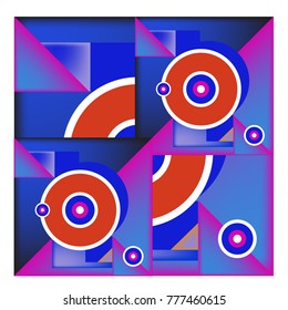 Trendy curvy geometric memphis elements colorful design. Retro 90’s style texture, pattern and elements. Modern abstract culture background design and cover template.