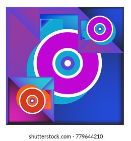 Trendy curvy geometric memphis elements colorful design. Retro 90’s style texture, pattern and elements. Modern abstract culture background design and cover template.