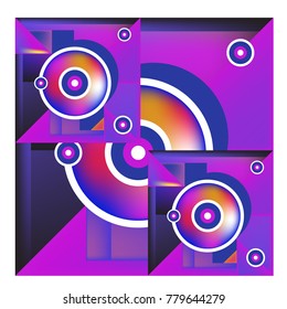 Trendy curvy geometric memphis elements colorful design. Retro 90’s style texture, pattern and elements. Modern abstract culture background design and cover template.