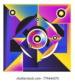 Trendy curvy geometric memphis elements colorful design. Retro 90’s style texture, pattern and elements. Modern abstract culture background design and cover template.