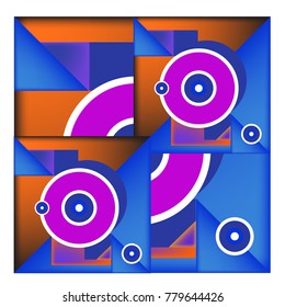 Trendy curvy geometric memphis elements colorful design. Retro 90’s style texture, pattern and elements. Modern abstract culture background design and cover template.