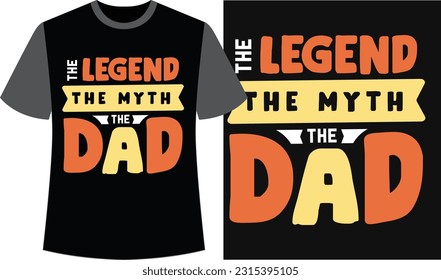 Trendy Dad T-shirt Design. Dad Vector Graphics