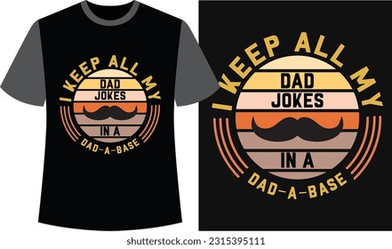 Trendy Dad T-shirt Design. Dad Vector Graphics