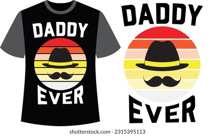 Trendy Dad T-shirt Design. Dad Vector Graphics