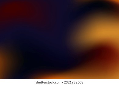 Fondo de fondo de degradado de tonos azulados oscuros y naranjas. Ilustración vectorial. EPS 10.