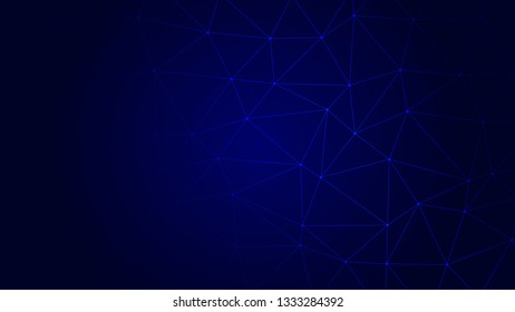Tecnología de triángulo policlonal azul oscuro de moda BG