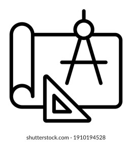 Trendy design of geometry icon