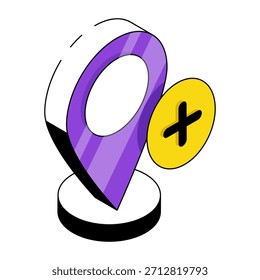 Ícone de design moderno de adicionar local 
