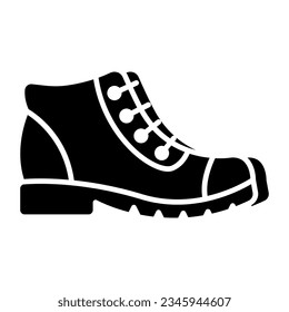 Icono de diseño de moda del zapato de tobillo