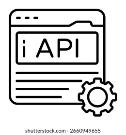 Icono de diseño de moda del Sitio web de la API