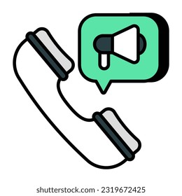 Trendy design icon of audio phone chat