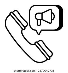 Trendy design icon of audio phone chat