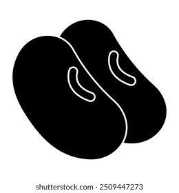 A trendy design icon of beans