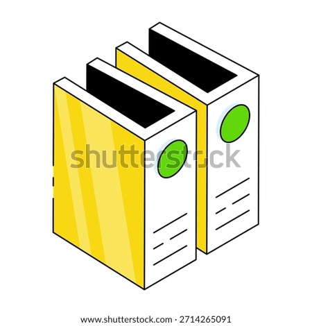 Trendy design icon of binders