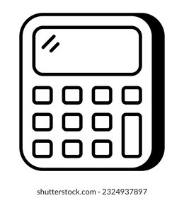 Trendy design icon of calculator 