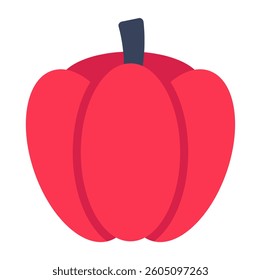 A trendy design icon of capsicum