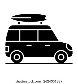 A trendy design icon of car