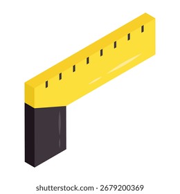 Icono de diseño de moda de Regla de carpintero