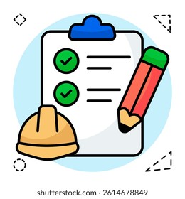 Trendy design icon of checklist