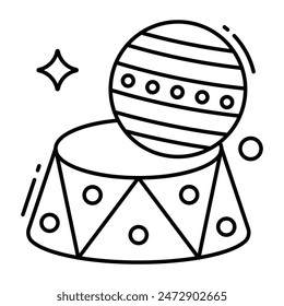 Trendy design icon of circus ball