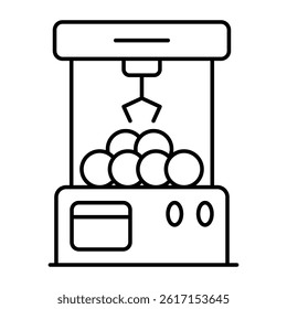 Trendy design icon of claw machine