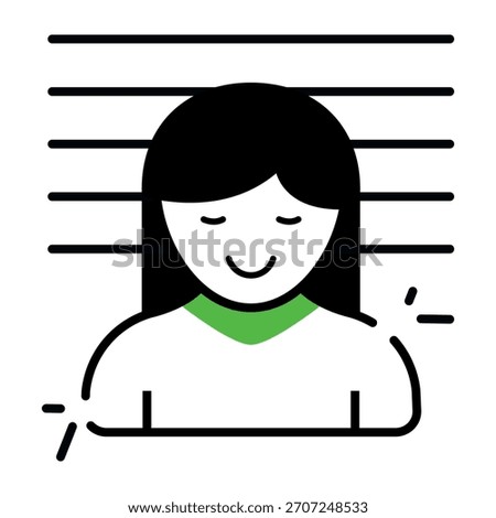 Trendy design icon of criminal 