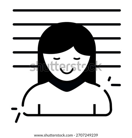 Trendy design icon of criminal 