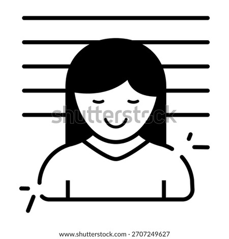Trendy design icon of criminal 