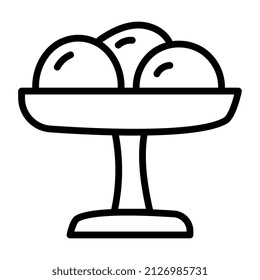 Trendy Design Symbol für Cupcake

