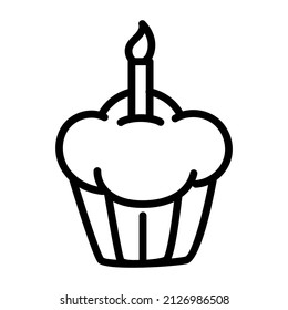 Trendy design icon of cupcake

