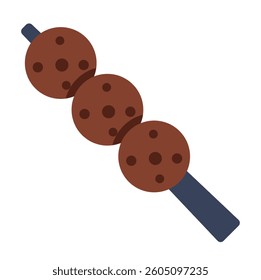 A trendy design icon of dango