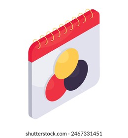 Trendy design icon of designing schedule