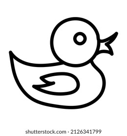 A trendy design icon of duck

