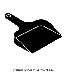 A trendy design icon of dustpan