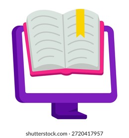 Ícone de design moderno do e book 