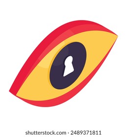 Icono de diseño de moda de la seguridad ocular