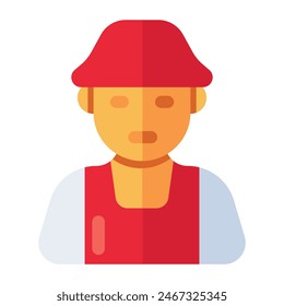 Trendy design icon of farmer