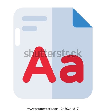 Trendy design icon of font file