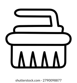Trendy design icon of hand brush 