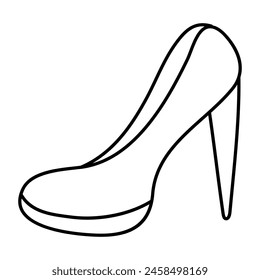 A trendy design icon of heel

