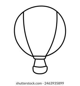 A trendy design icon of hot air balloon

