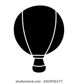 A trendy design icon of hot air balloon

