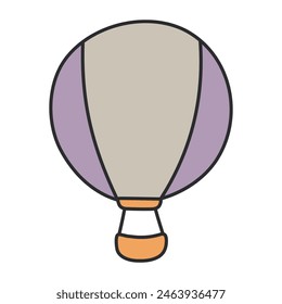 A trendy design icon of hot air balloon

