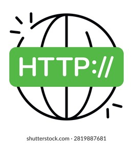 Trendy design icon of hypertext transfer protocol 1111