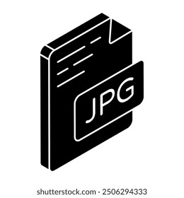 Trendy design icon of jpg file 