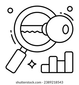 Trendy design icon of keyword research