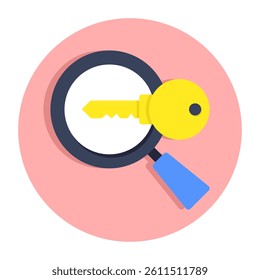 Trendy design icon of keyword research