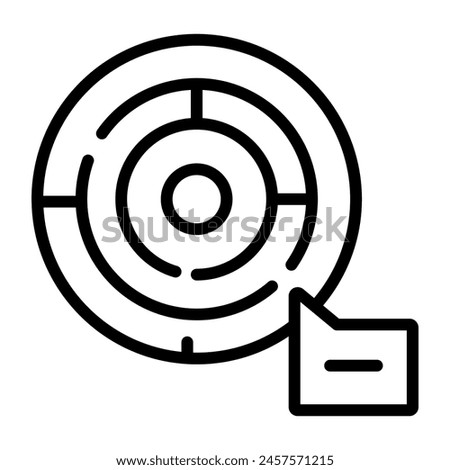 Trendy design icon of labyrinth 

